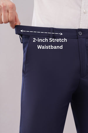 2 way navy blue flexiwaist pants