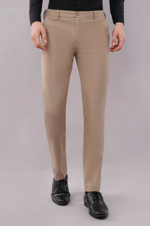4 way ultra stretch flexible pants in khaki color