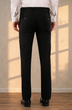 4 way black ultra stretch trouser back side