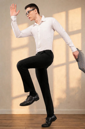 4 way black flexi waist pant