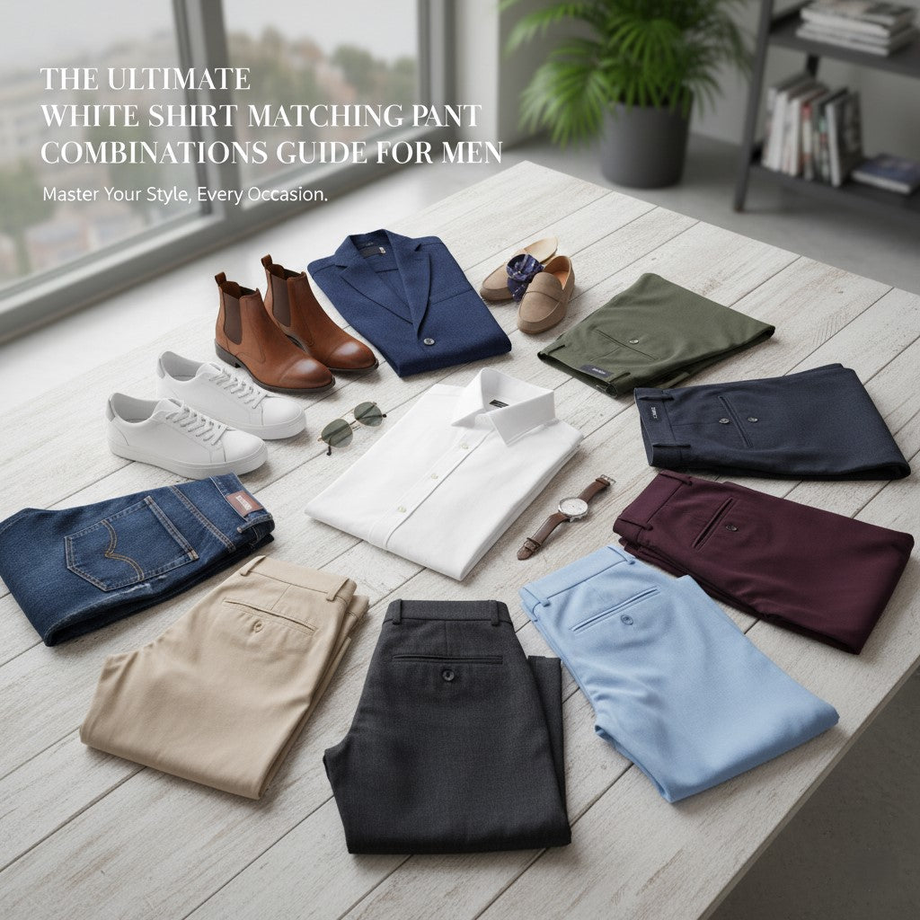 The Ultimate White Shirt Matching Pant Combinations Guide for Men