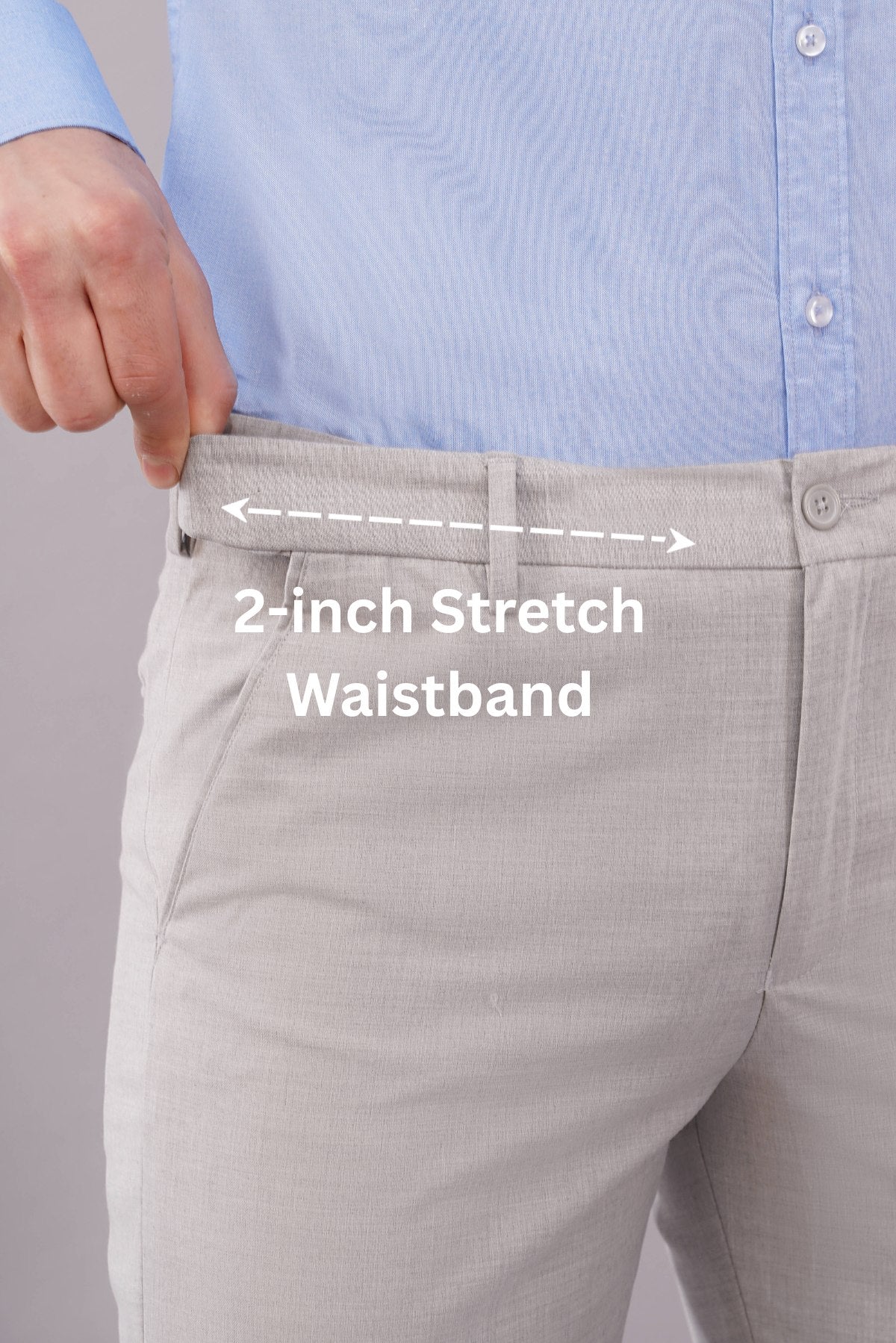 Flexi Stretch Pro Tailor Grey Trousers