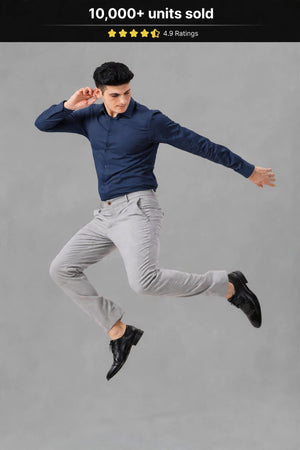 4 way grey ultra flexi waist pant
