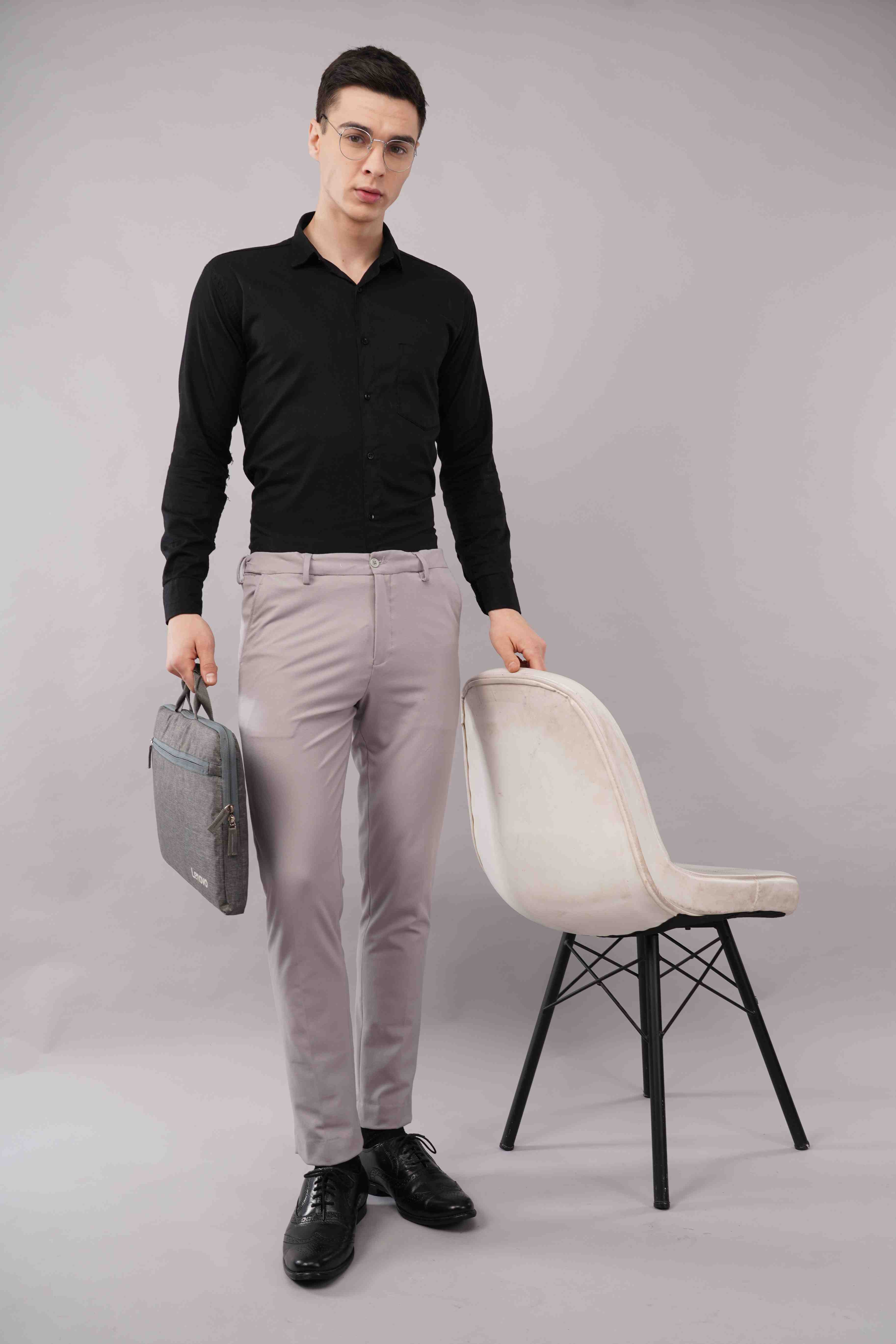 Ultra Stretch Power Move Grey Trousers