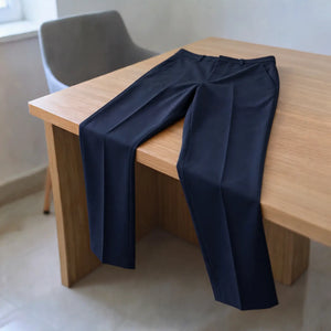 navy blue 4 way ultra stretch formal pant
