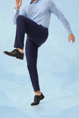 navy blue 4 way lycra pant ultra stretchable