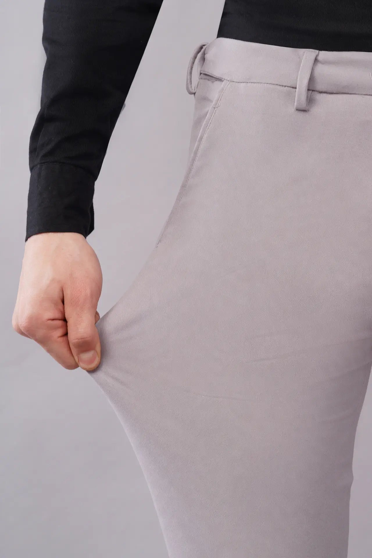 4 way grey ultra flexible stretch pant