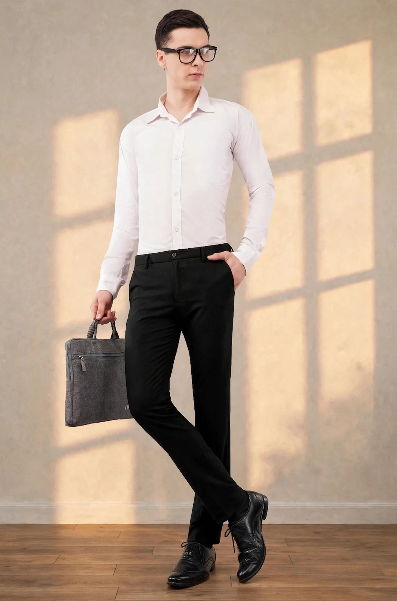 4 way black ultra stretch and comfort pant